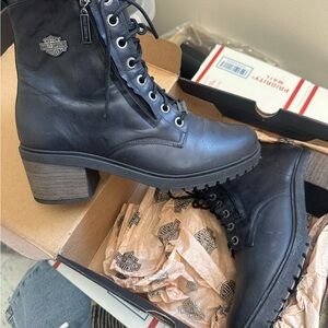 Harley-Davidson Women's Black Moto Boots